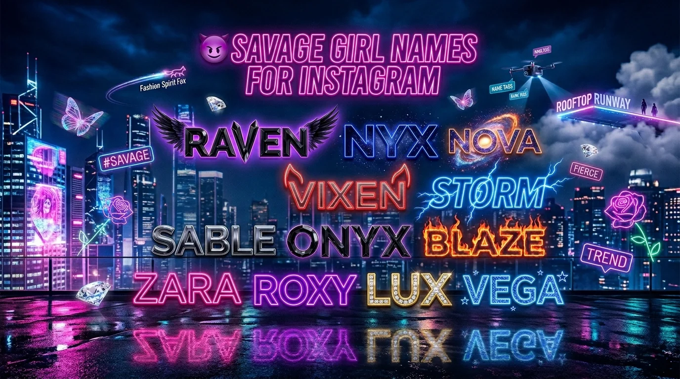 Savage Girl Names for Instagram