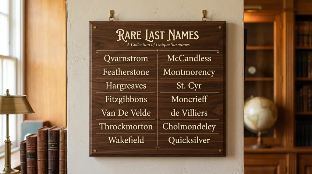 Rare Last Names