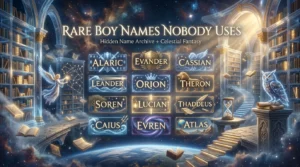 Rare Boy Names Nobody Uses